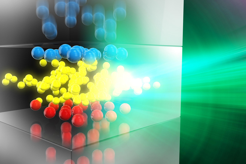 Charge diffusion in the transport region of an OLED