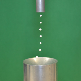 Acoustic levitation of particles