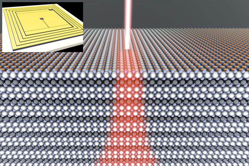 atomic-scale Josephson junction in a crystal of yttrium barium copper oxide