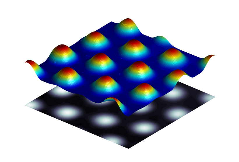 Exploiting cellular convection in a thick liquid layer to pattern a polymer film