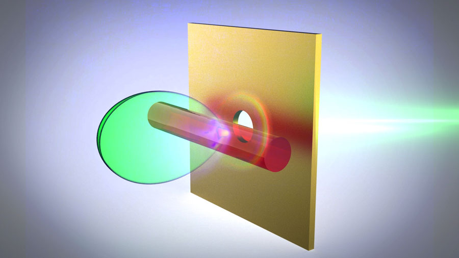 Electrical and optical engineers in Australia have designed a novel platform that could tailor telecommunication and optical transmissions. They experimentally demonstrated their system using a new transmission wavelength with a higher bandwidth capacity than those currently used in wireless communication. Reported this week in APL Photonics, these experiments open up new horizons in communication and photonics technology. Here, a schematic of the problem: Aperture in a metallic screen with a dielectric fiber placed on top act as a magnetic dipole emitter when excited by a wave incident on the aperture. CREDIT: Andrey E. Miroshnichenko