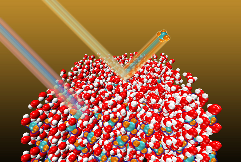 Stable Embedding of Gas Molecules in Ice
