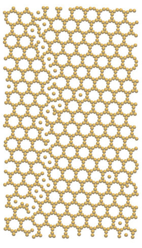 Self-assembled truncated hexagonal crystal Credit3: Beth A. Lindquist