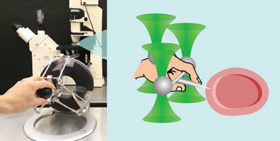 Conceptual representation of a highly nimble micromanipulation experimental setup. 