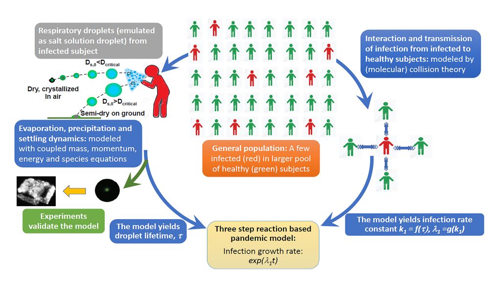 Flow diagram outlining the interconnections of the model developed. CREDIT: Swetaprovo Chaudhuri, Saptarshi Basu, Prasenjit Kabi, Vishnu R Unni and Abhishek Saha