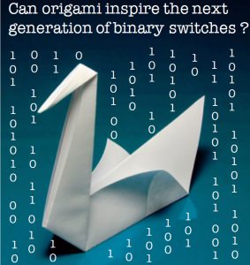 Origami-inspired binary switches CREDIT: M.F. Daqaq