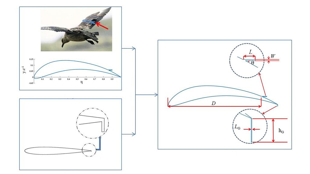 Combined flow control accessory effectively improves the lift coefficient of the airfoil in the pre-stall and post-stall region. CREDIT: Liming Wu, Xiaomin Liu, Yang Liu, and Guang Xi