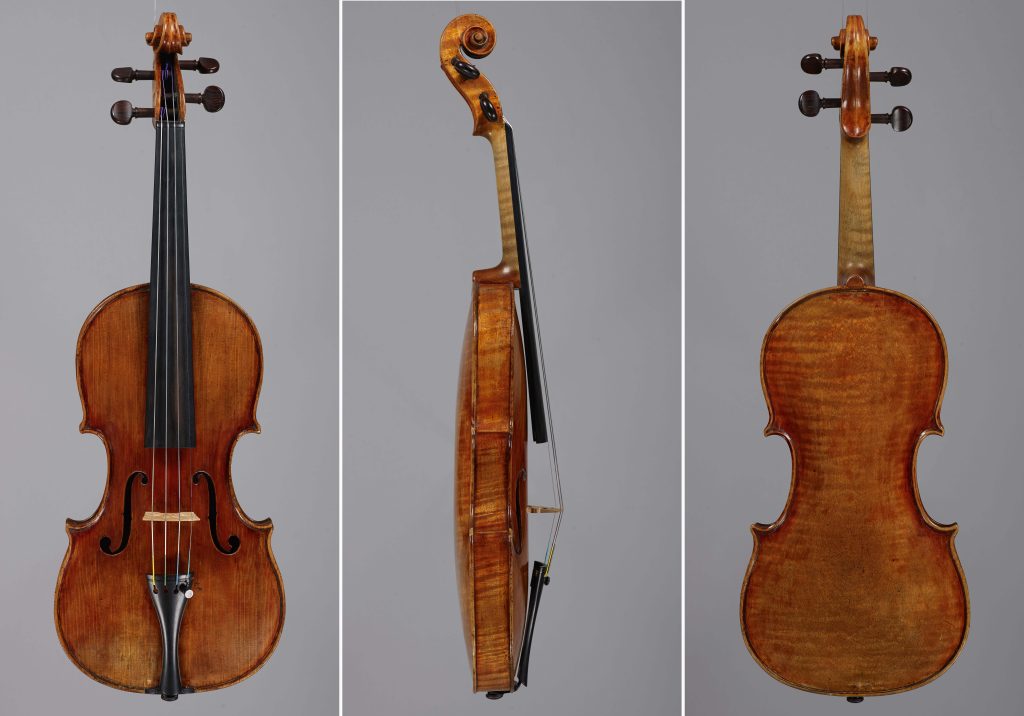 This Totoni violin, made in Bologna in 1700, produced the strongest and most audible combination tones. CREDIT: Gabriele Caselli, Giovanni Cecchi, and Giulio Masetti