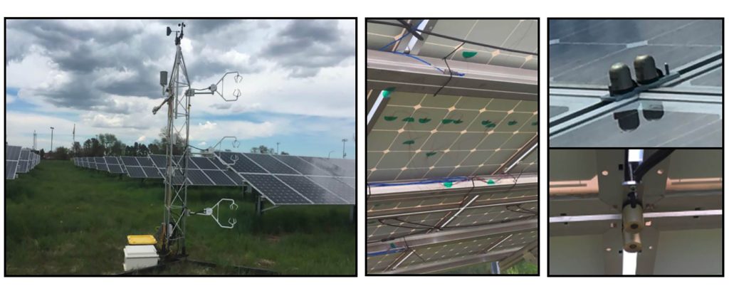 Real-world data from monitoring equipment at the Denver Federal Center was used to investigate how the spacing between solar panels can help them cool down. CREDIT: Smith et al.