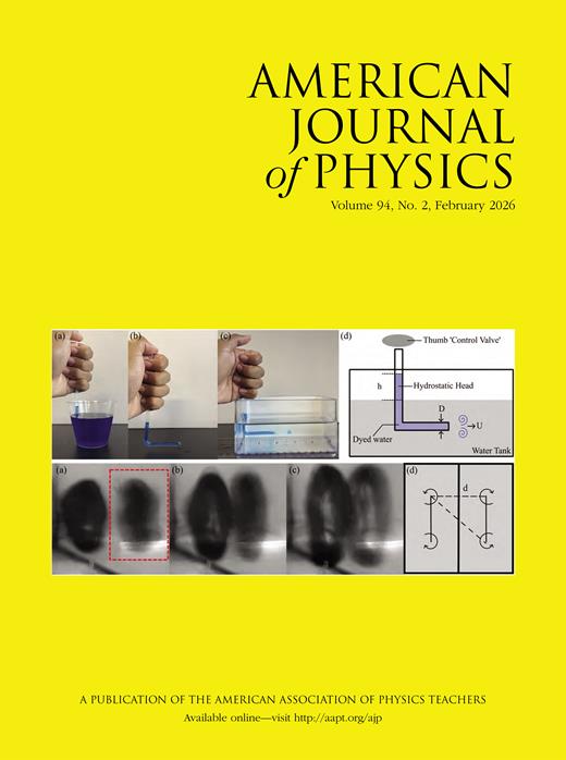 Cover image for American Journal of Physics Volume 94, No. 2, February 2026