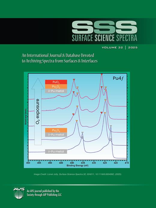 Cover image for Surface Science Spectra Volume 32 2025